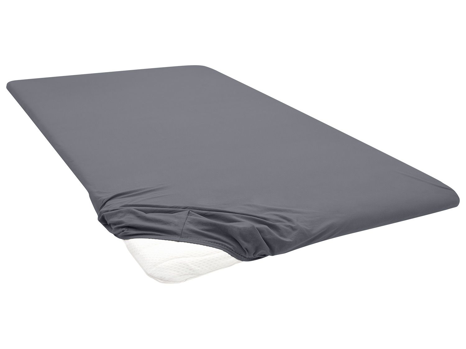 BIBERNA Prześcieradło z dżerseju z gumką (Antracytowy, 90 - 100 x 200 cm)