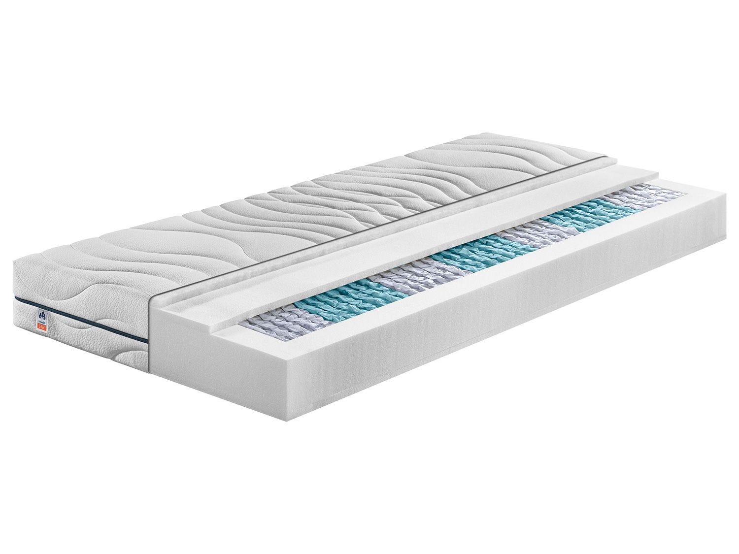 irisette® 7-strefowy materac sprężynowy kieszeniowy »Sylt« (H4, 90 x 190 cm)