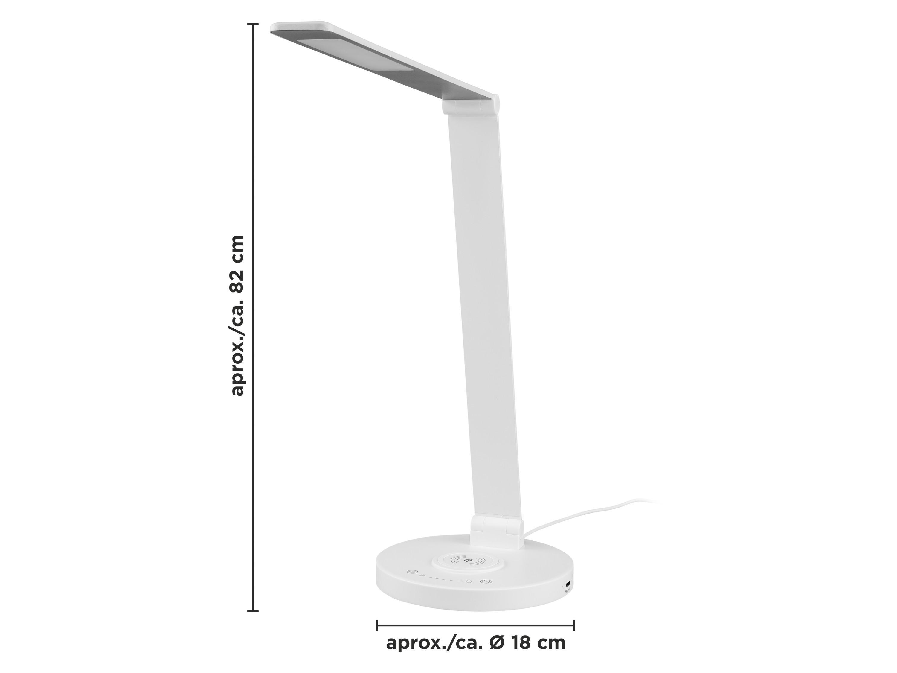 LIVARNO® Lampka stołowa LED (Biały)