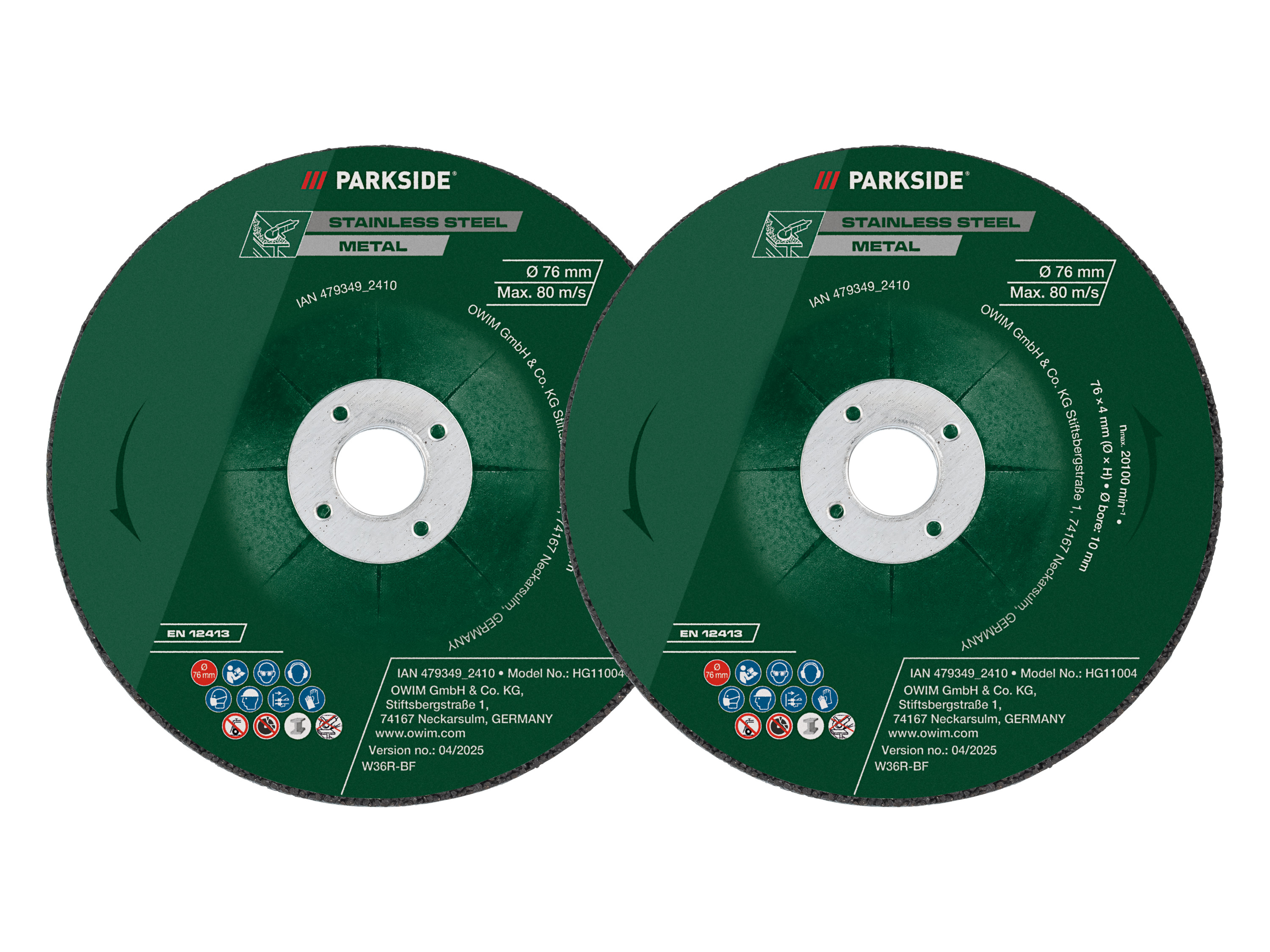 PARKSIDE® Tarcze do metalu / Tarcze do szlifowania metalu / Tarcza do drewna / Tarcza diamentowa (Turbo) / Tarcza diamentowa (Zestaw tarcz do obróbki