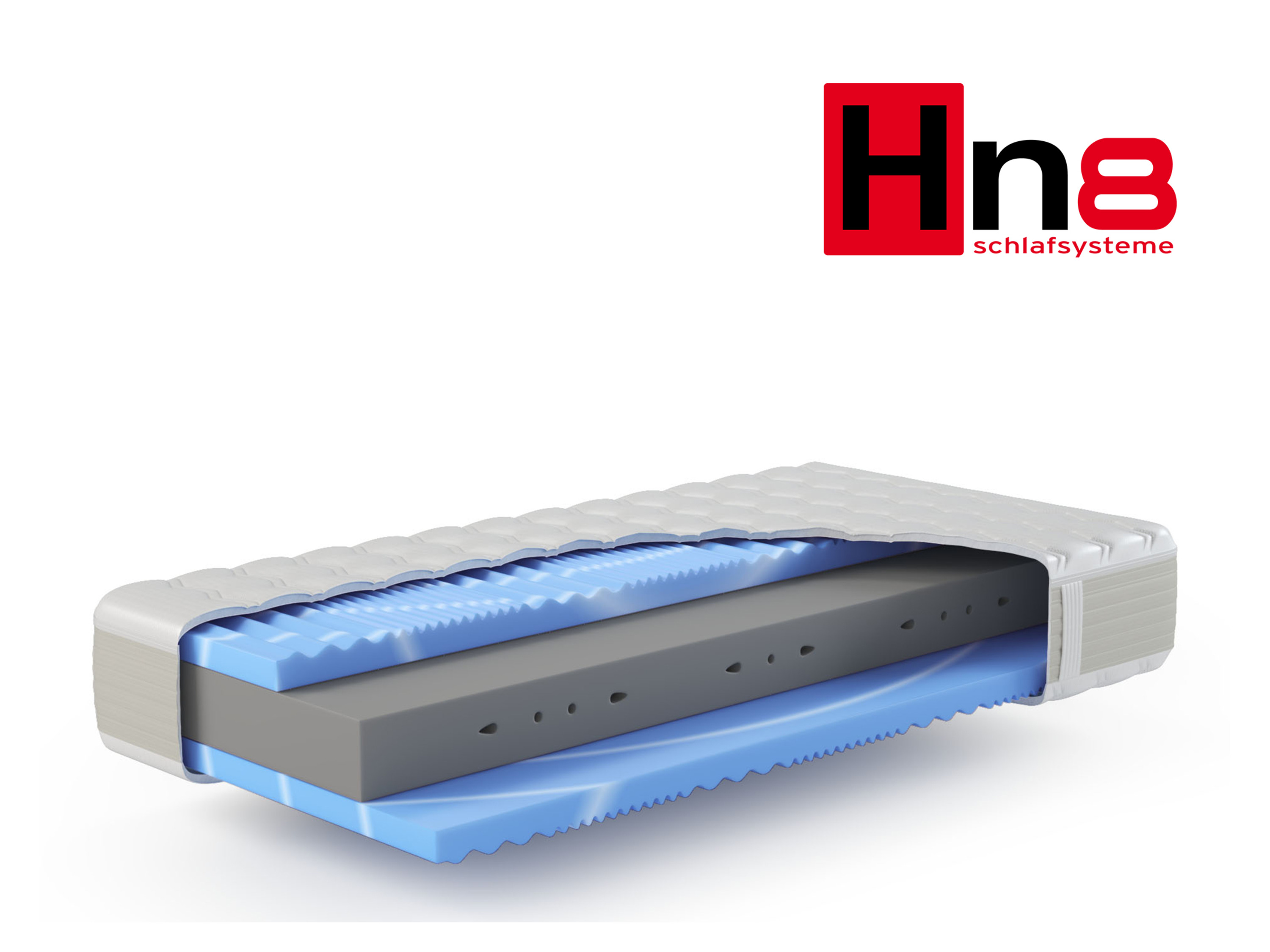 HN8 SCHLAFSYSTEME Materac z pianki termoelastycznej 7-strefowy XXL Gelstar KS