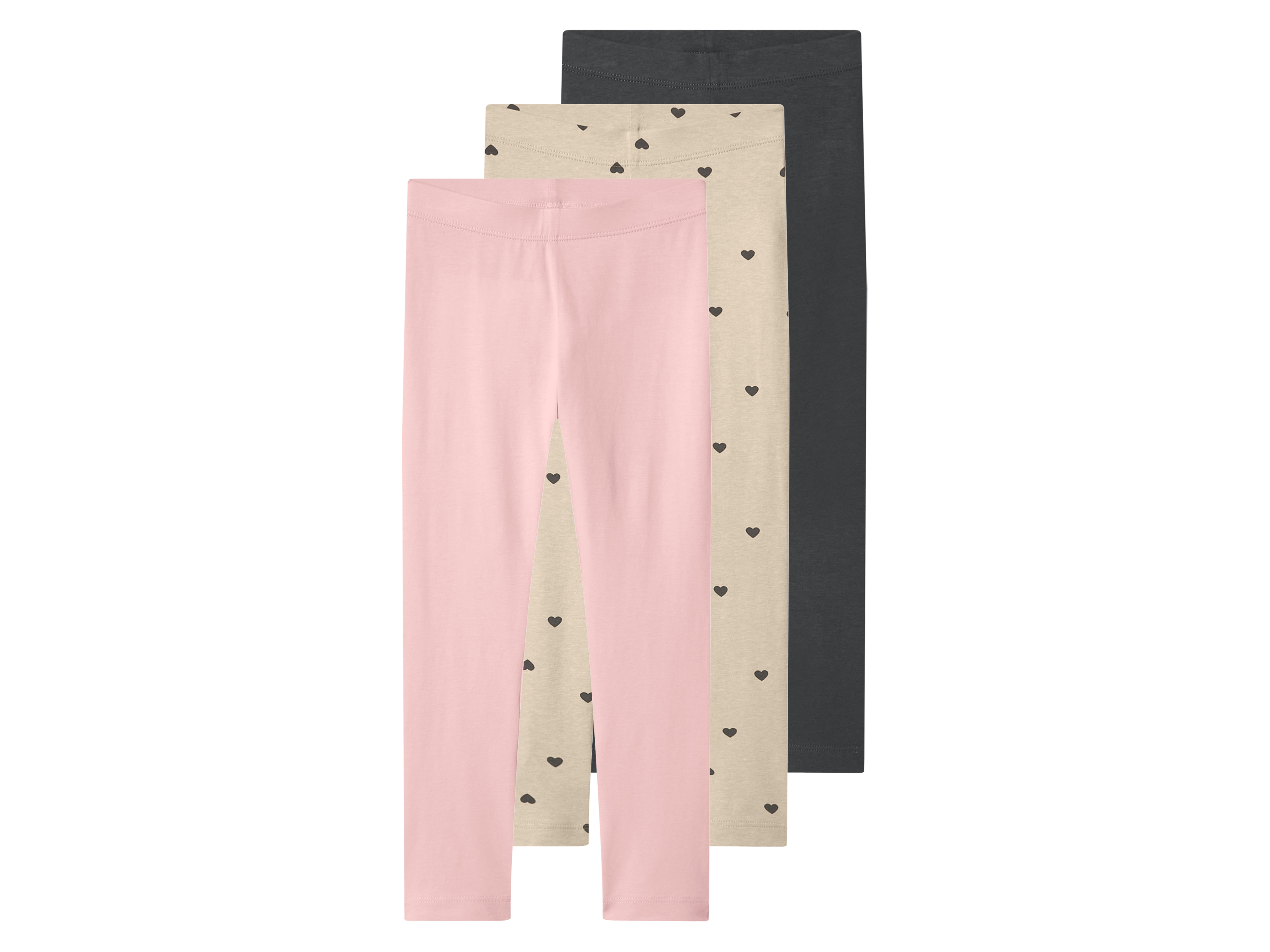 LUPILU® Legginsy dziecięce z bawełną, 3 pary 