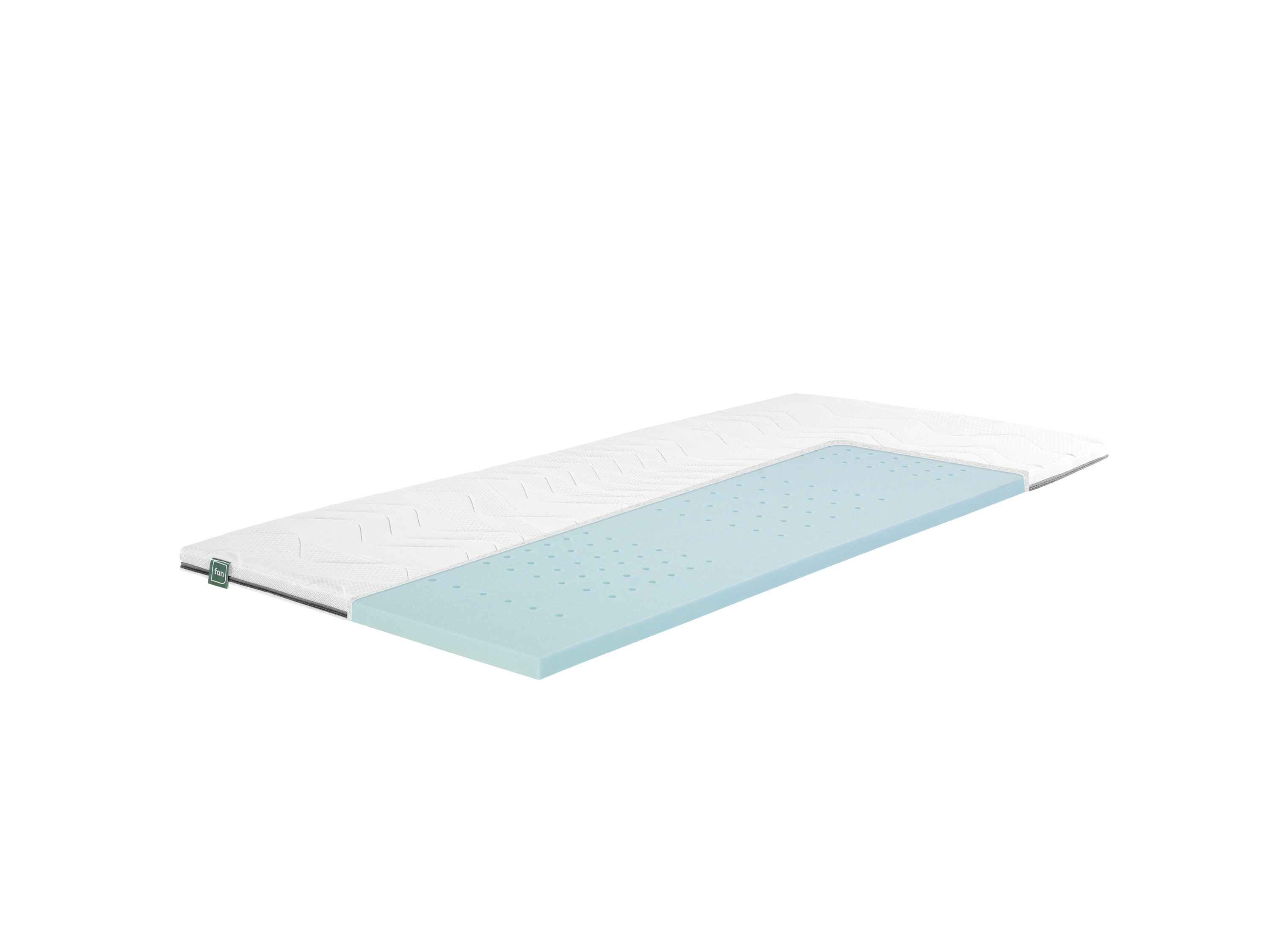 f.a.n. 7-strefowy topper z pianki hybrydowej, fan Flex Side Clima (H2, 180 x 200 cm)