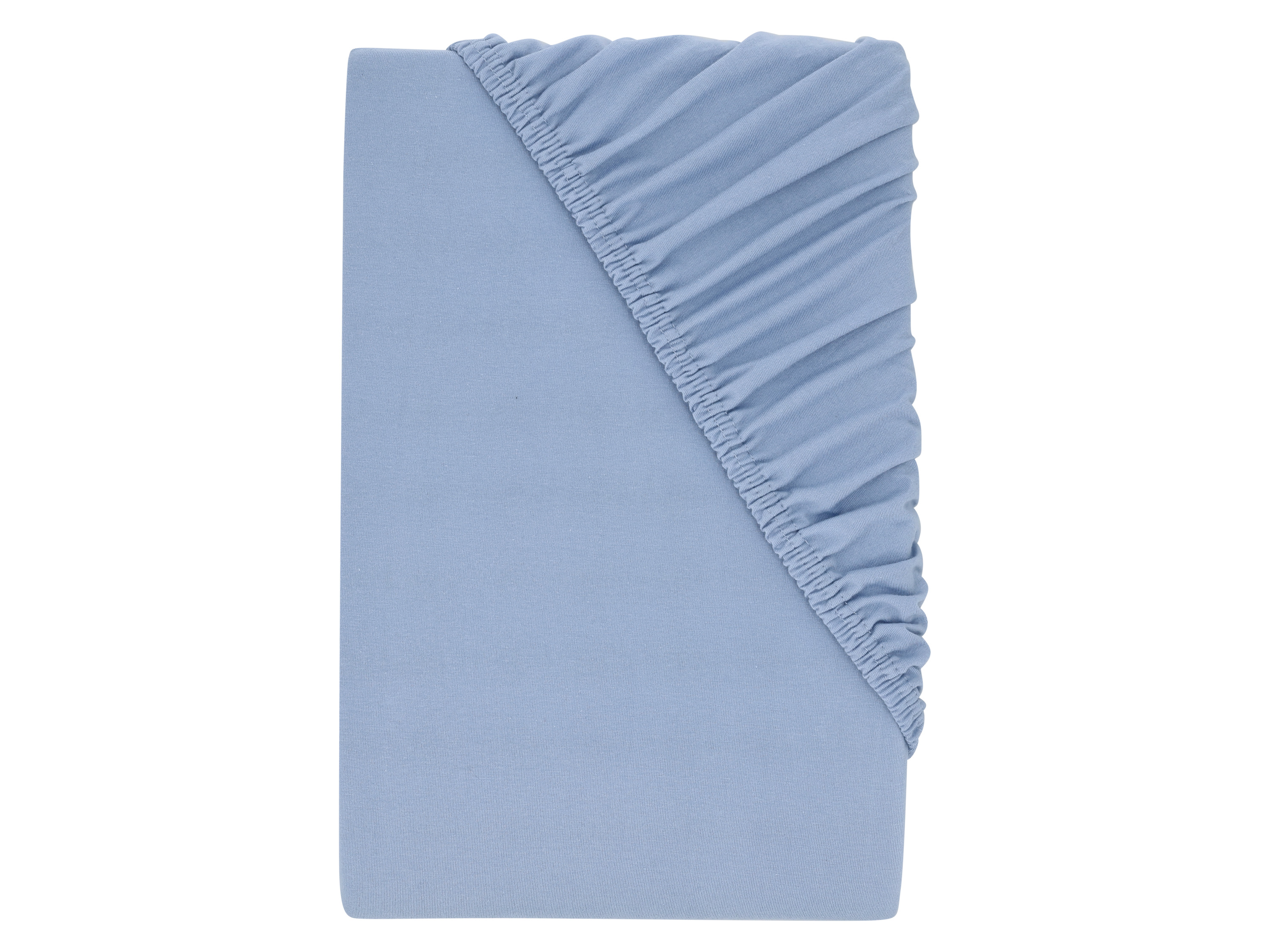 LIVARNO® Prześcieradło z dżerseju z gumką , 180-200 x 200 cm (Niebieski)