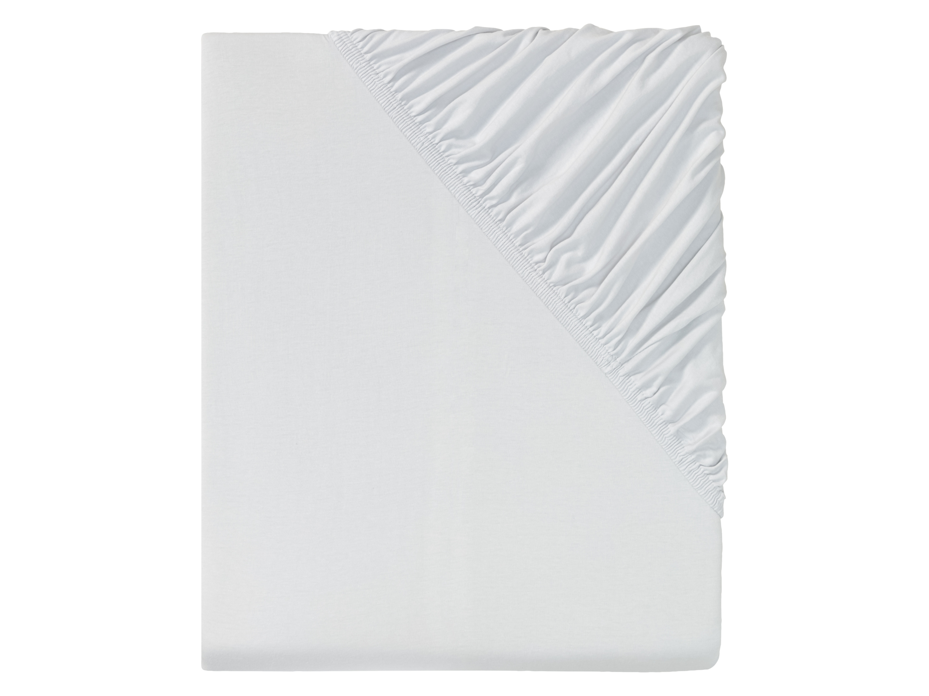 LIVARNO HOME Prześcieradło z dżerseju z gumką, 180-200 x 200 cm (Jasnoszary)