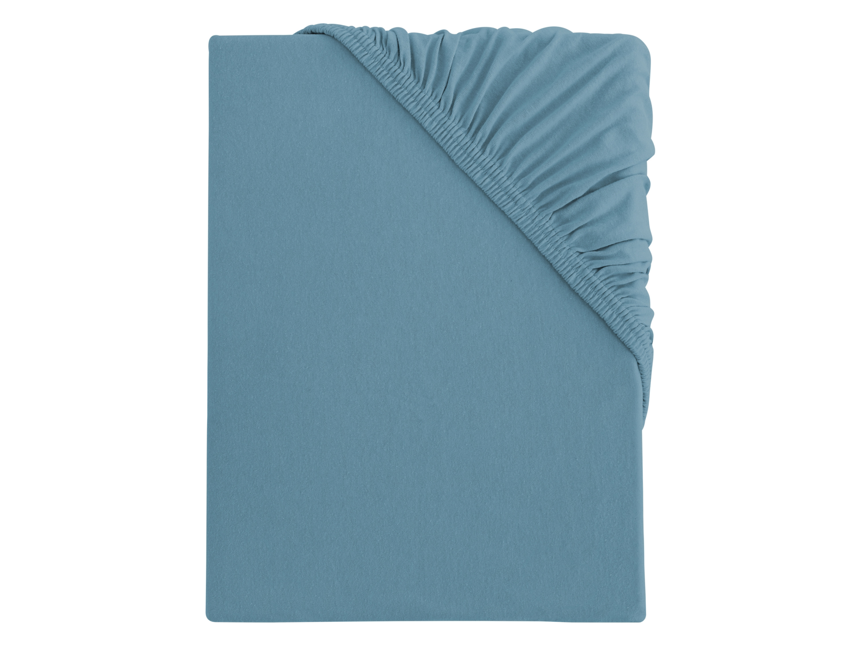 S.OLIVER Prześcieradło bi-elastic z dżerseju z gumką, 90-100 x 200 cm (Turkusowy)