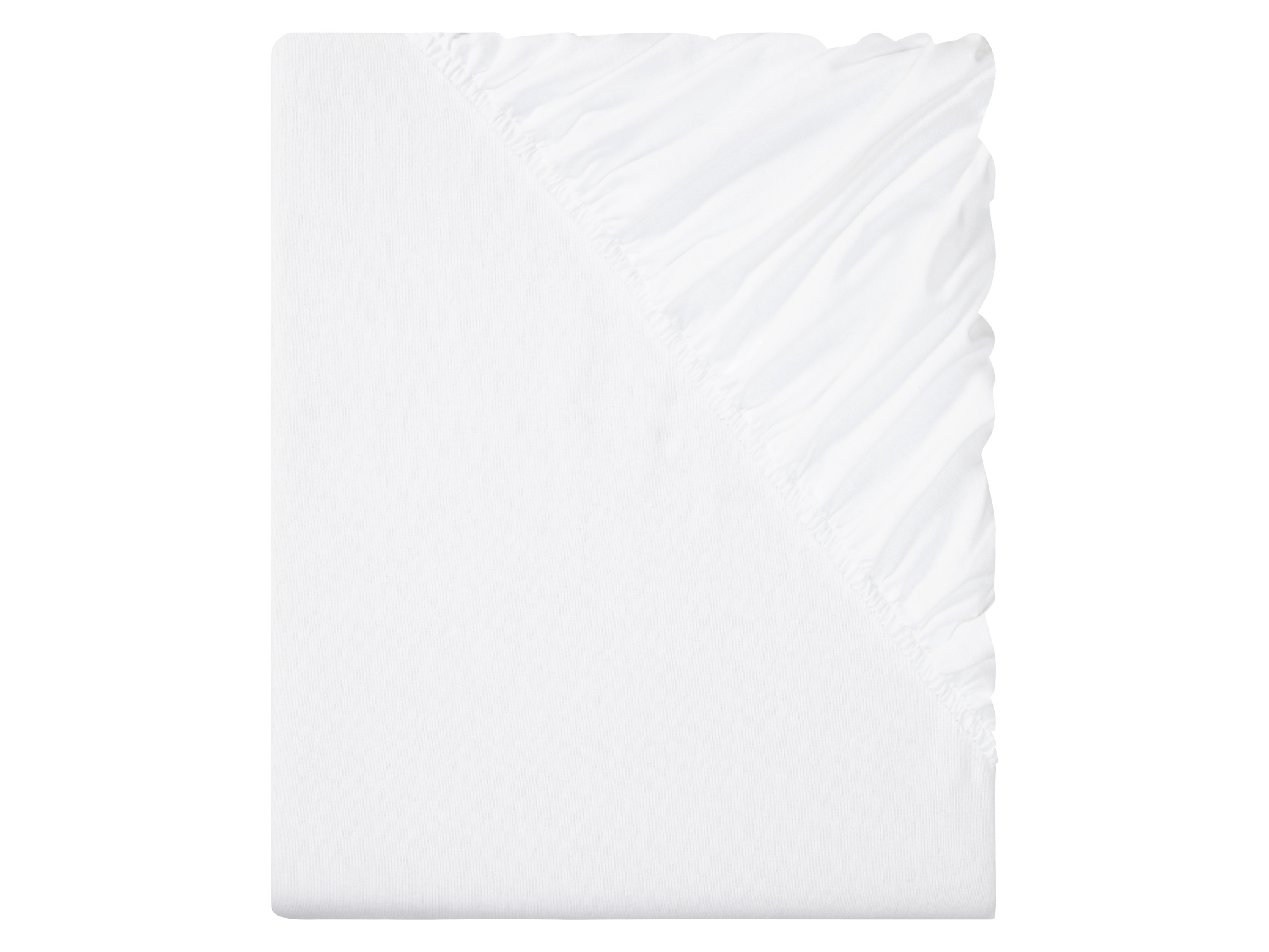 LIVARNO HOME Prześcieradło z gumką z flaneli,  90-100 x 200 cm (Biały)