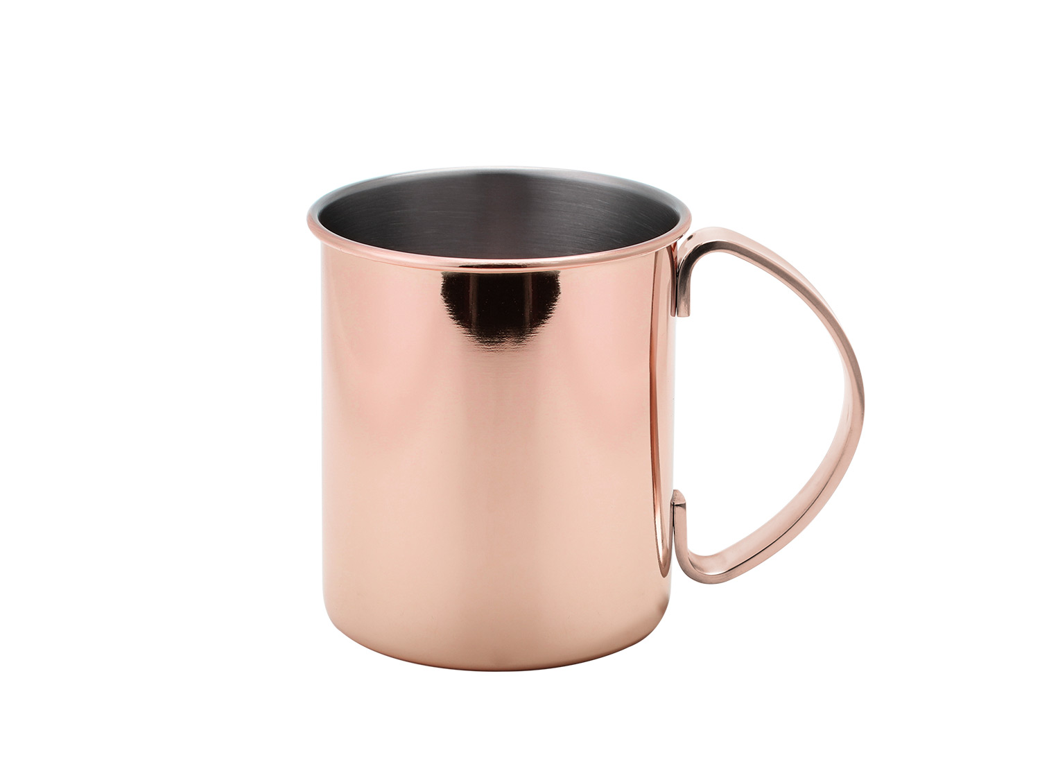 ECHTWERK Zestaw kubków do Moscow Mule ze stali nierdzewnej (4 elementy, Miedziany, 1000 ml)