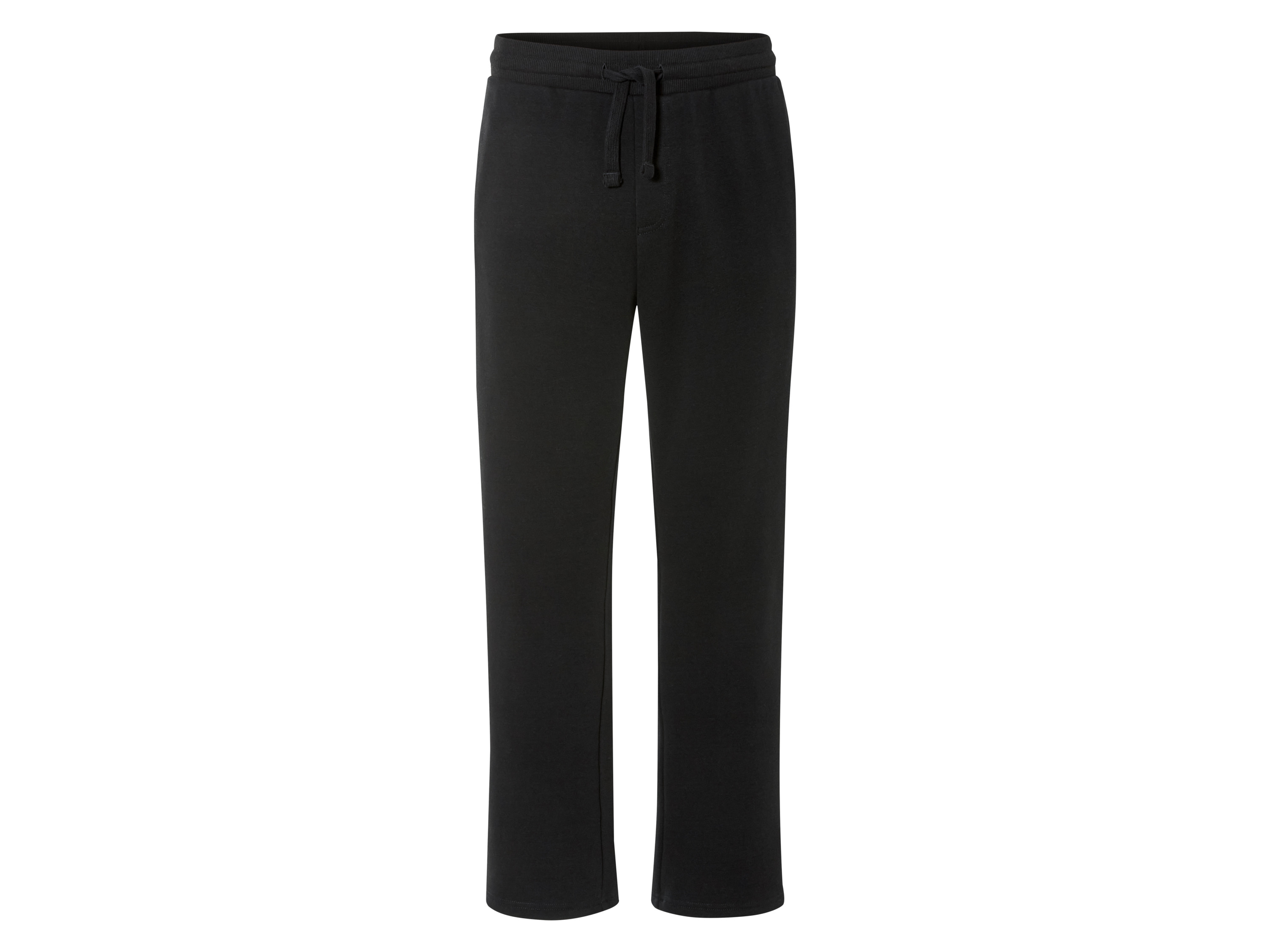 LIVERGY® Spodnie dresowe męskie z polarem (Czarny, M (48/50))