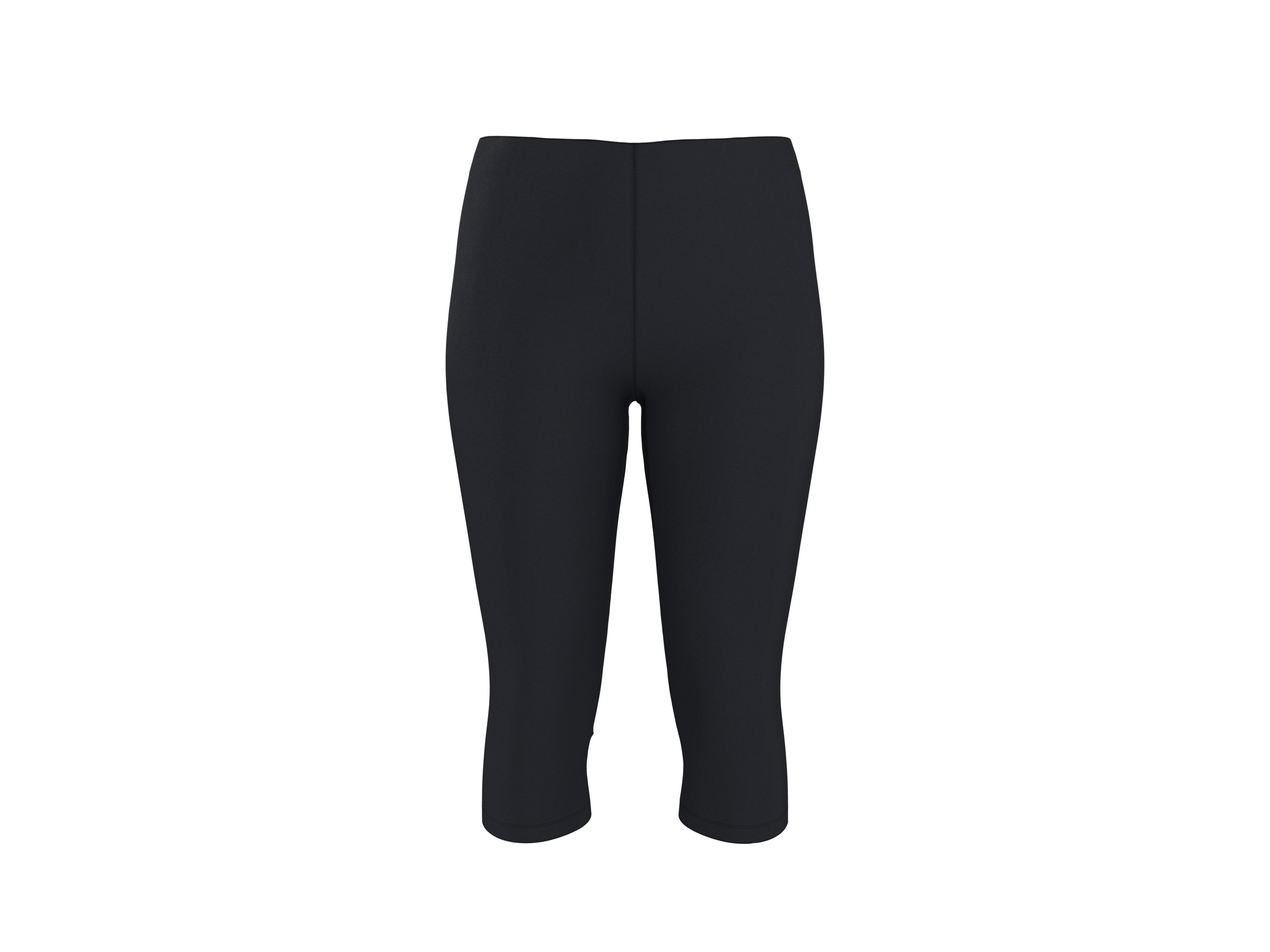 ESMARA® Legginsy capri damskie (Czarny, XS(32/34))