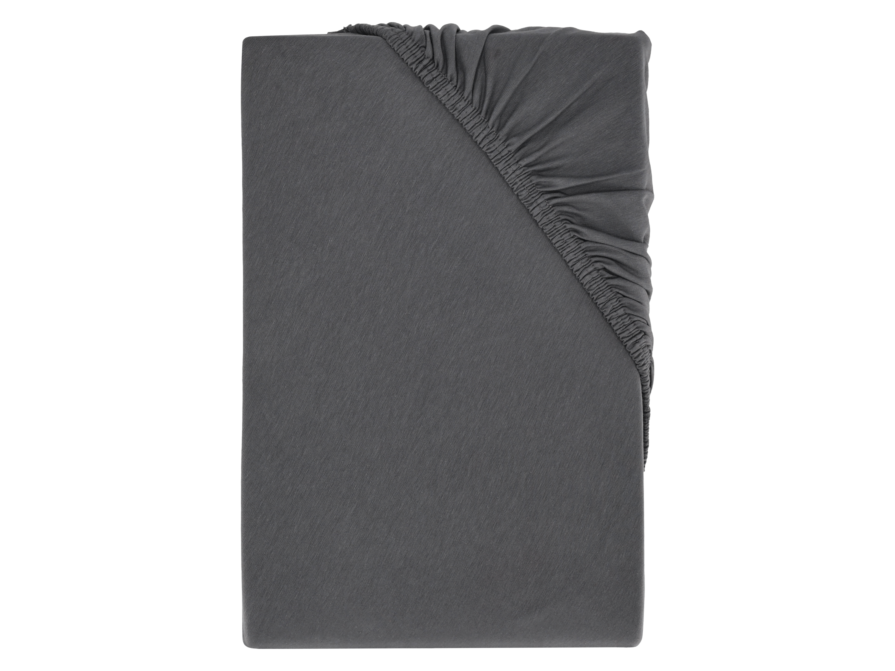 LIVARNO HOME Prześcieradło z dżerseju z gumką bi-elastic, 180-200 x 200 cm (Antracytowy)