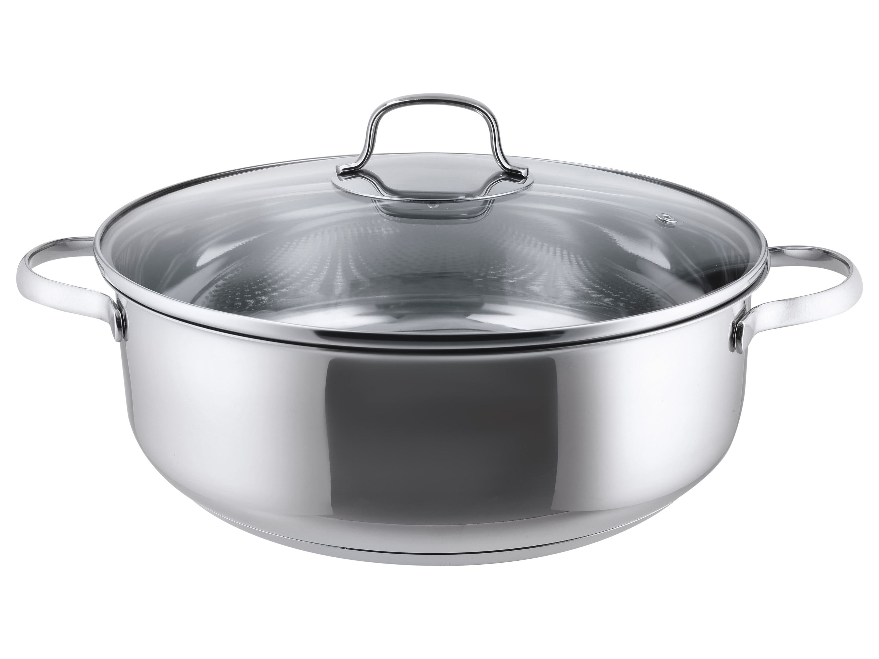 SILVERCREST® Patelnia do serwowania ze stali nierdzewnej, 28 cm (Z powłoką)