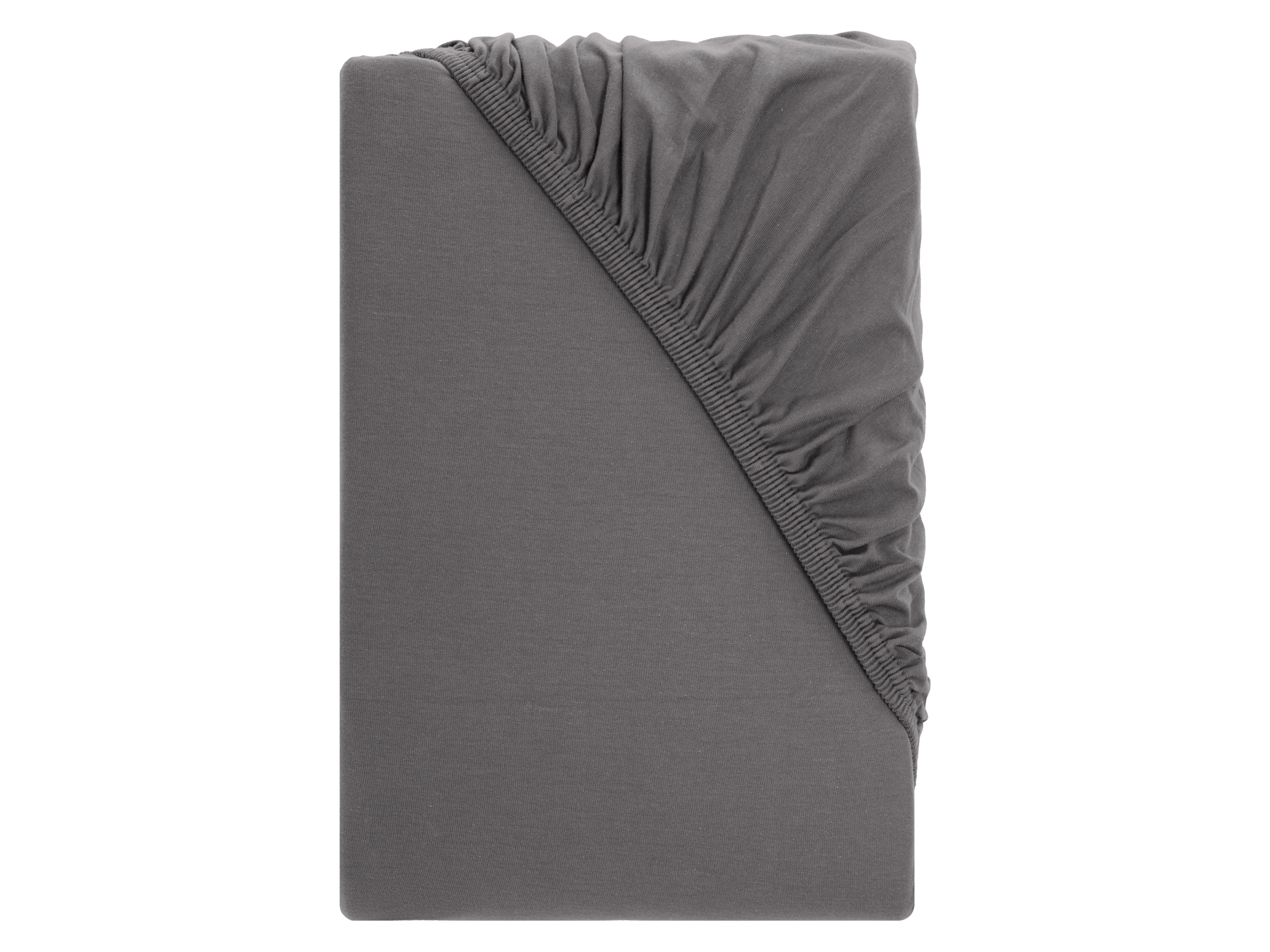 LIVARNO® Prześcieradło z dżerseju z gumką na materac typu boxspring, 140-160 x 200 cm (Szary)