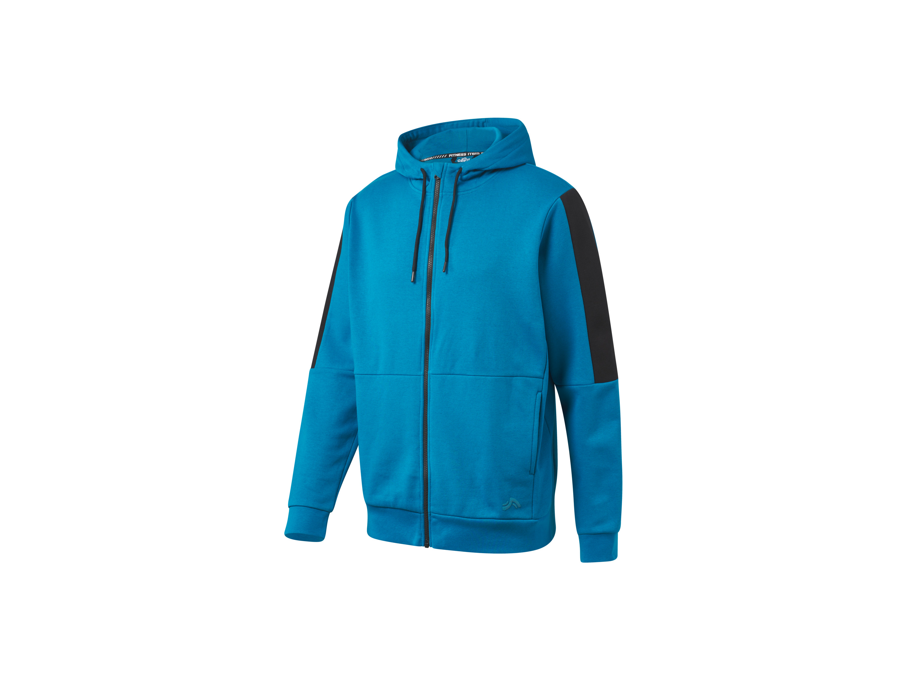 CRIVIT Męska bluza fitness z bawełną (Niebieski, M (48/50))