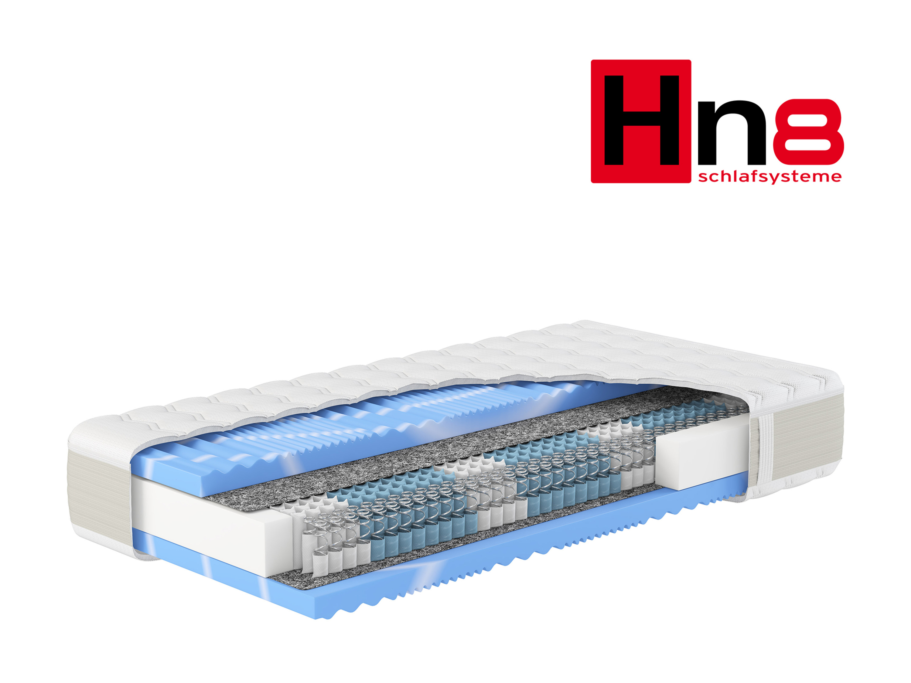 HN8 SCHLAFSYSTEME Materac kieszeniowy 7-strefowy Gelstar T-1000