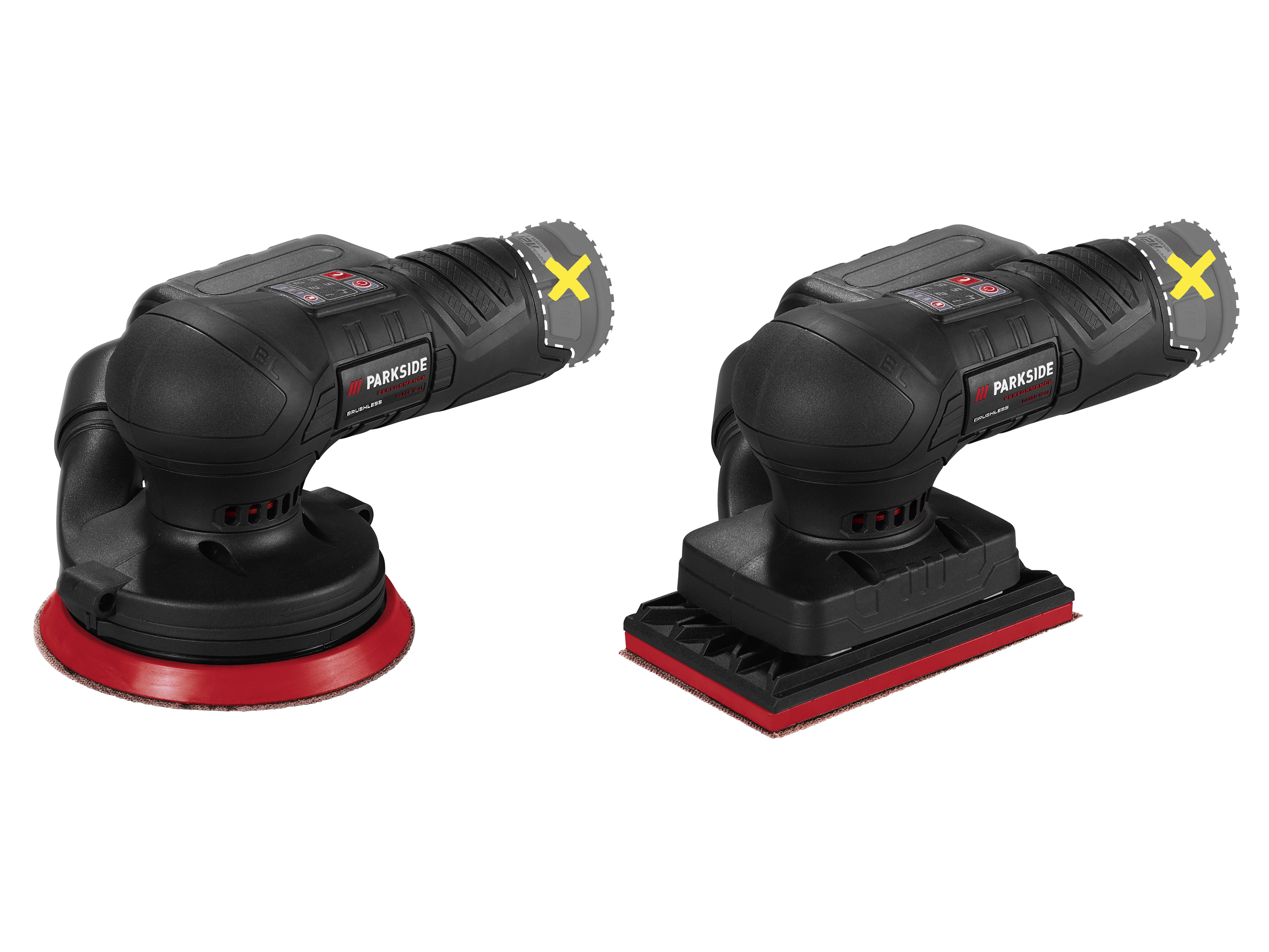 PARKSIDE PERFORMANCE® Akumulatorowa szlifierka mimośrodowa 12 V / oscylacyjna 12 V,  (bez akumulatora i ładowarki)