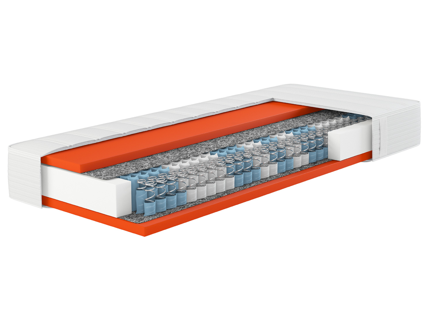 HN8 SCHLAFSYSTEME Materac sprężynowy 7-strefowy Dynamic TFK (H2, 120 x 200)