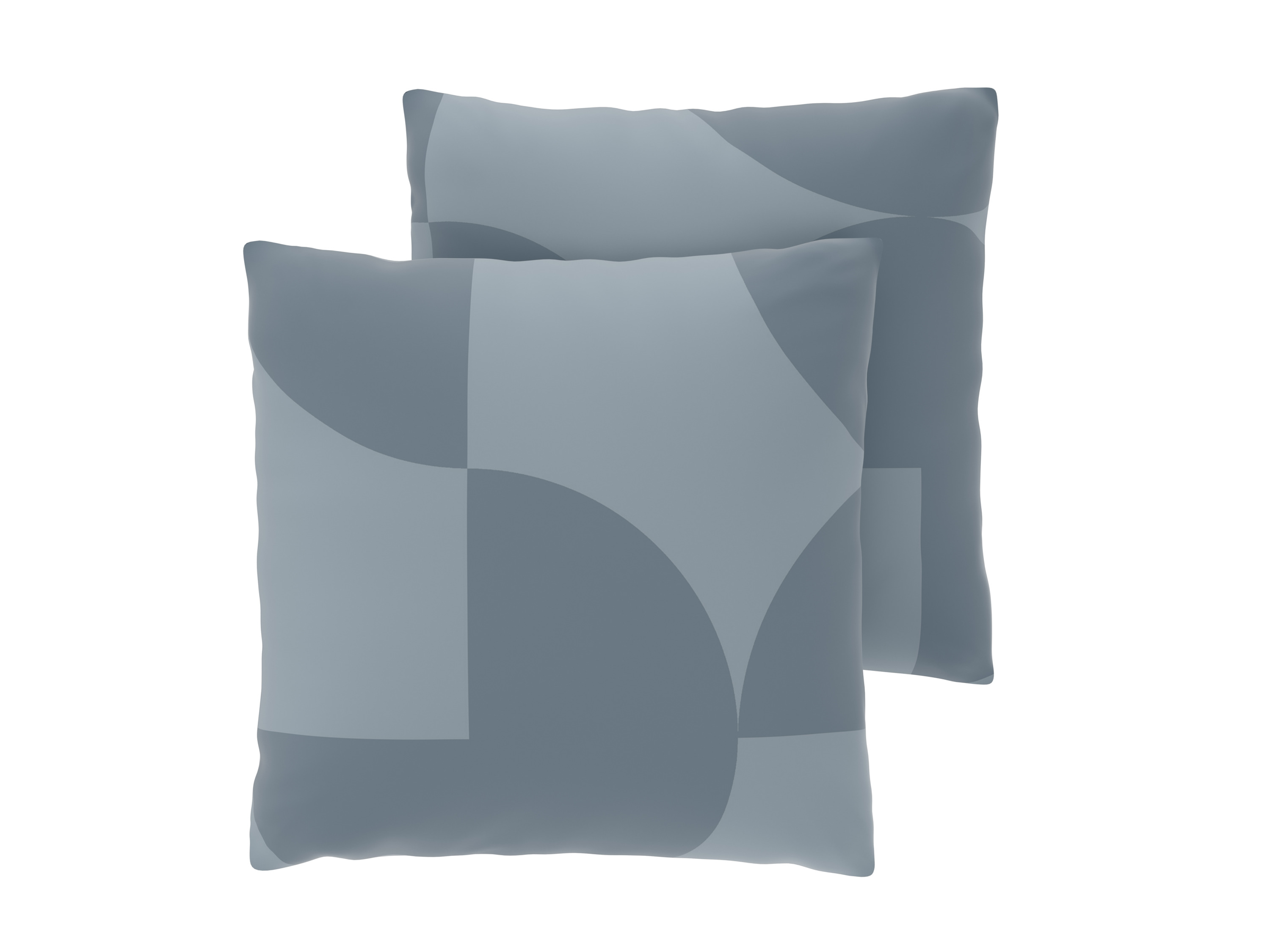 LIVARNO® Poszewki na poduszki z eleganckiej bawełny renforcé, 2 sztuki, 40 x 40 cm (Antracytowy)