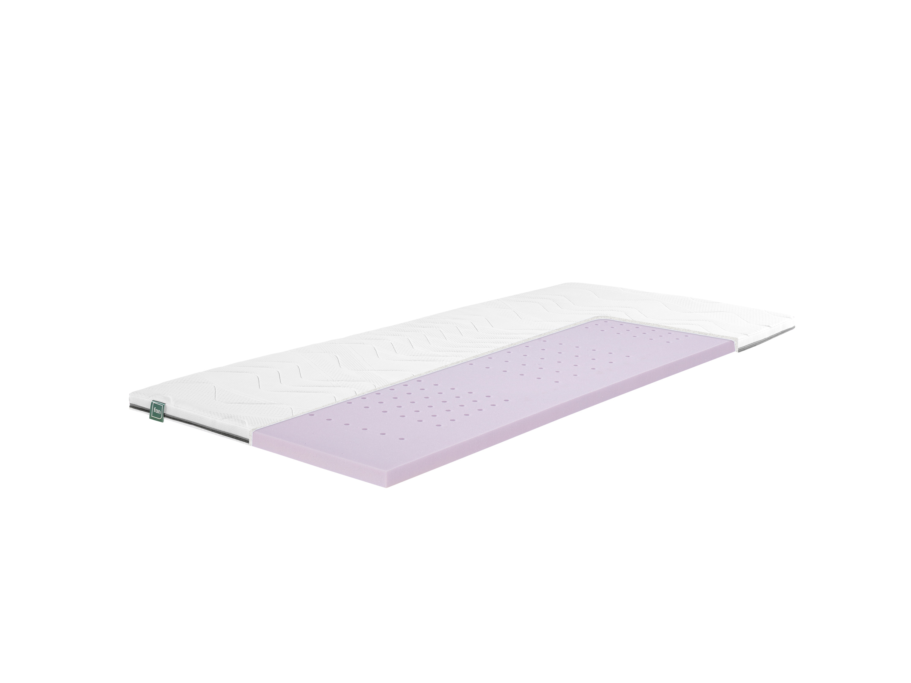 f.a.n. 7-strefowy topper z pianki hybrydowej, fan Flex Side Clima (H3, 90 x 200 cm)